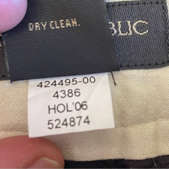 Vintage Y2K Banana Republic wool blend herringbone size 2 lined - Picture 6 of 12